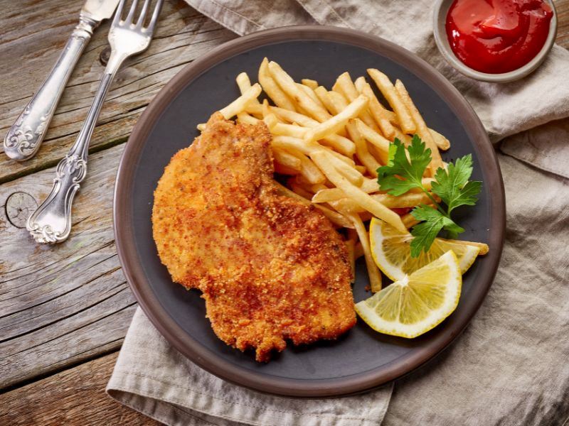 Dondurulmuş Pilic Schnitzel